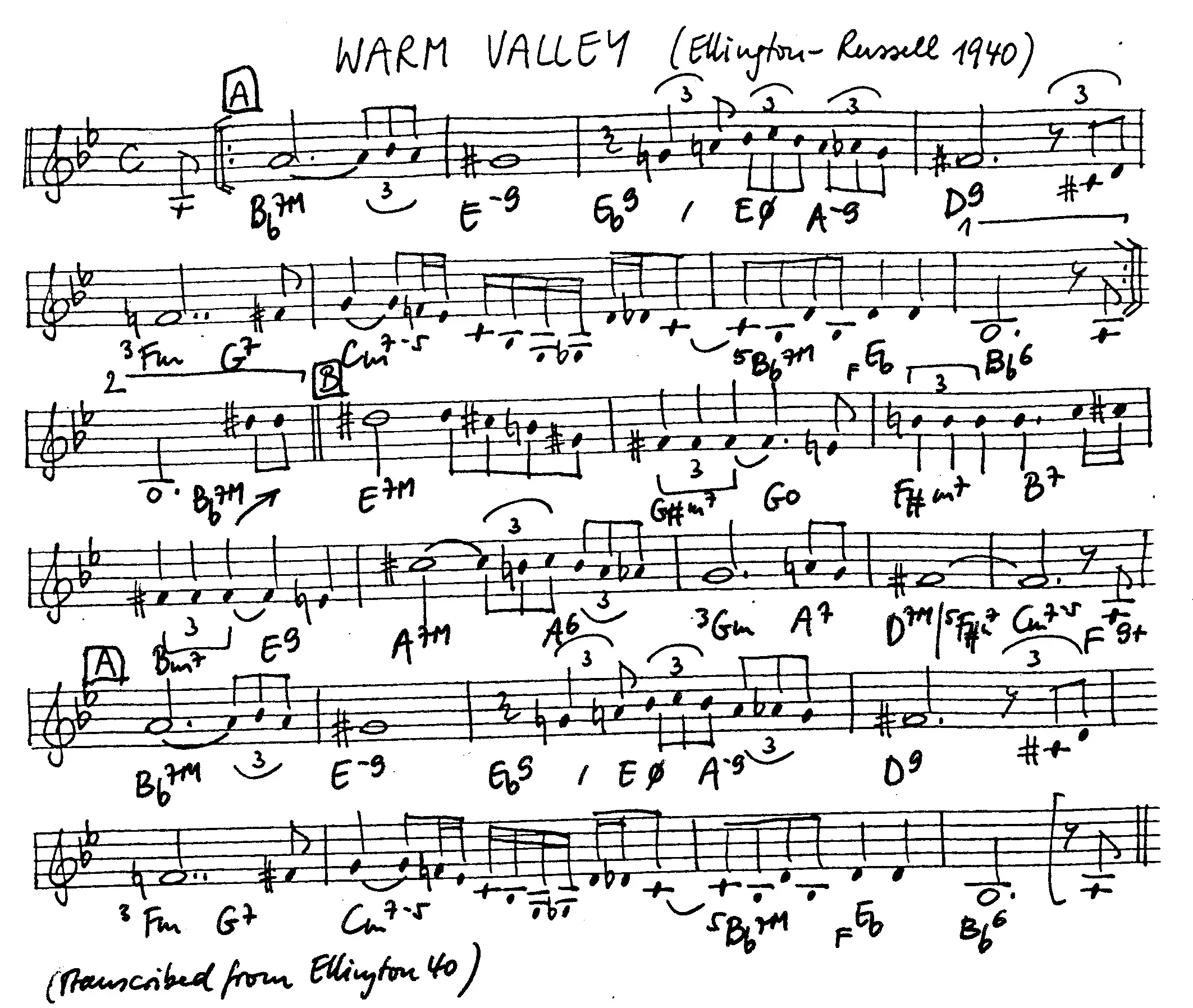 warm valley partition gratuite - Offerte par The Jungle Jazz Band